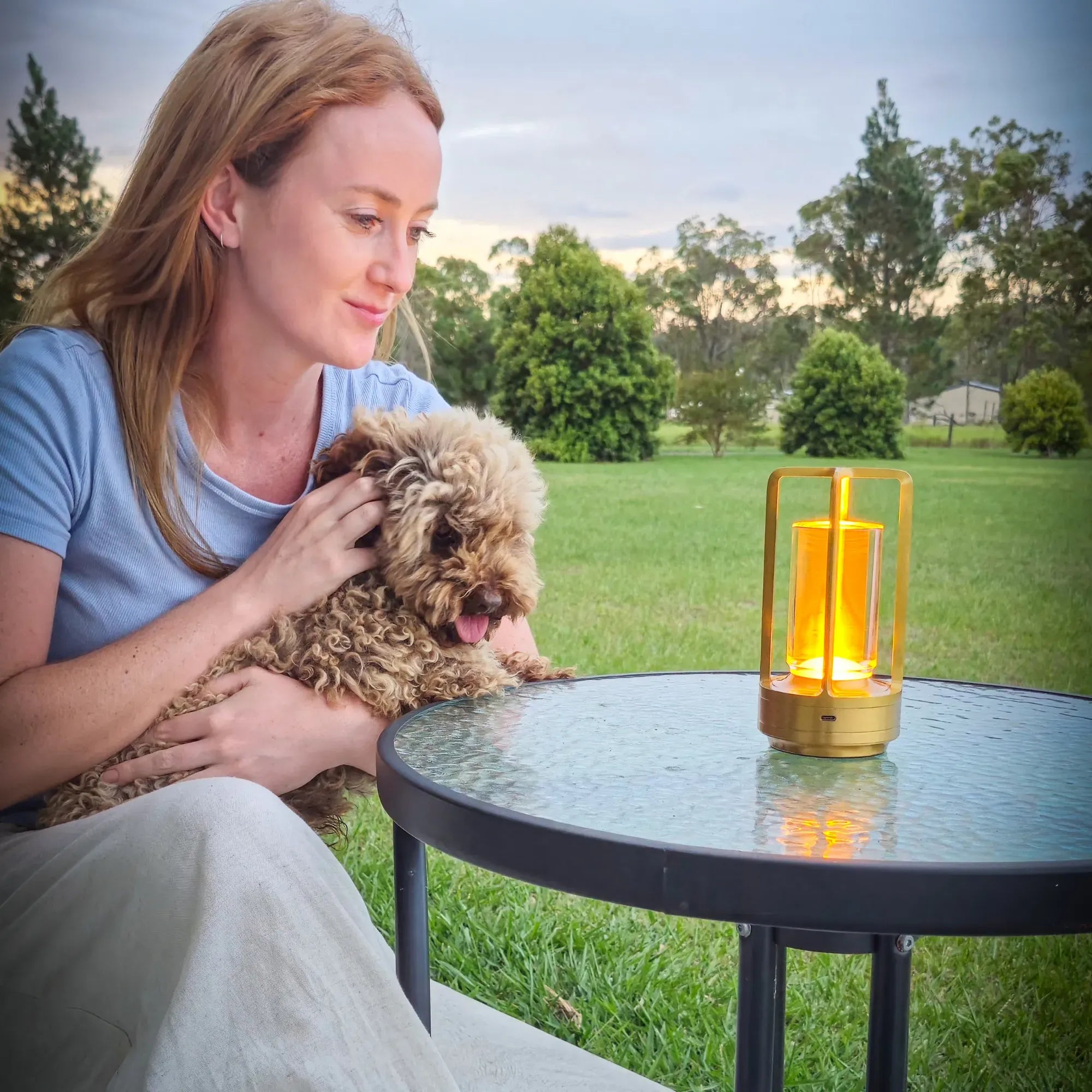 Crystal Panther Glow Lamp