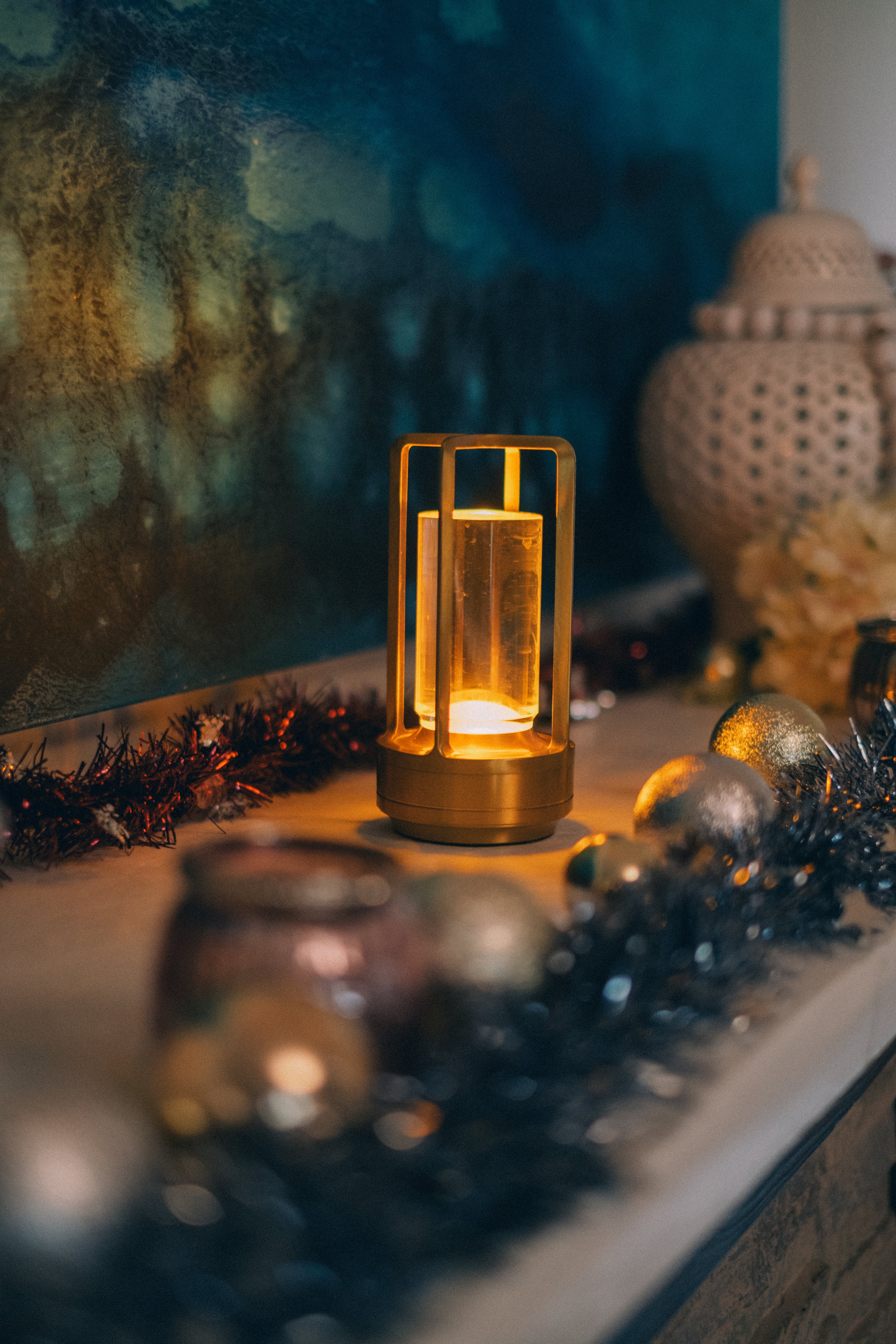 Crystal Panther Glow Lamp