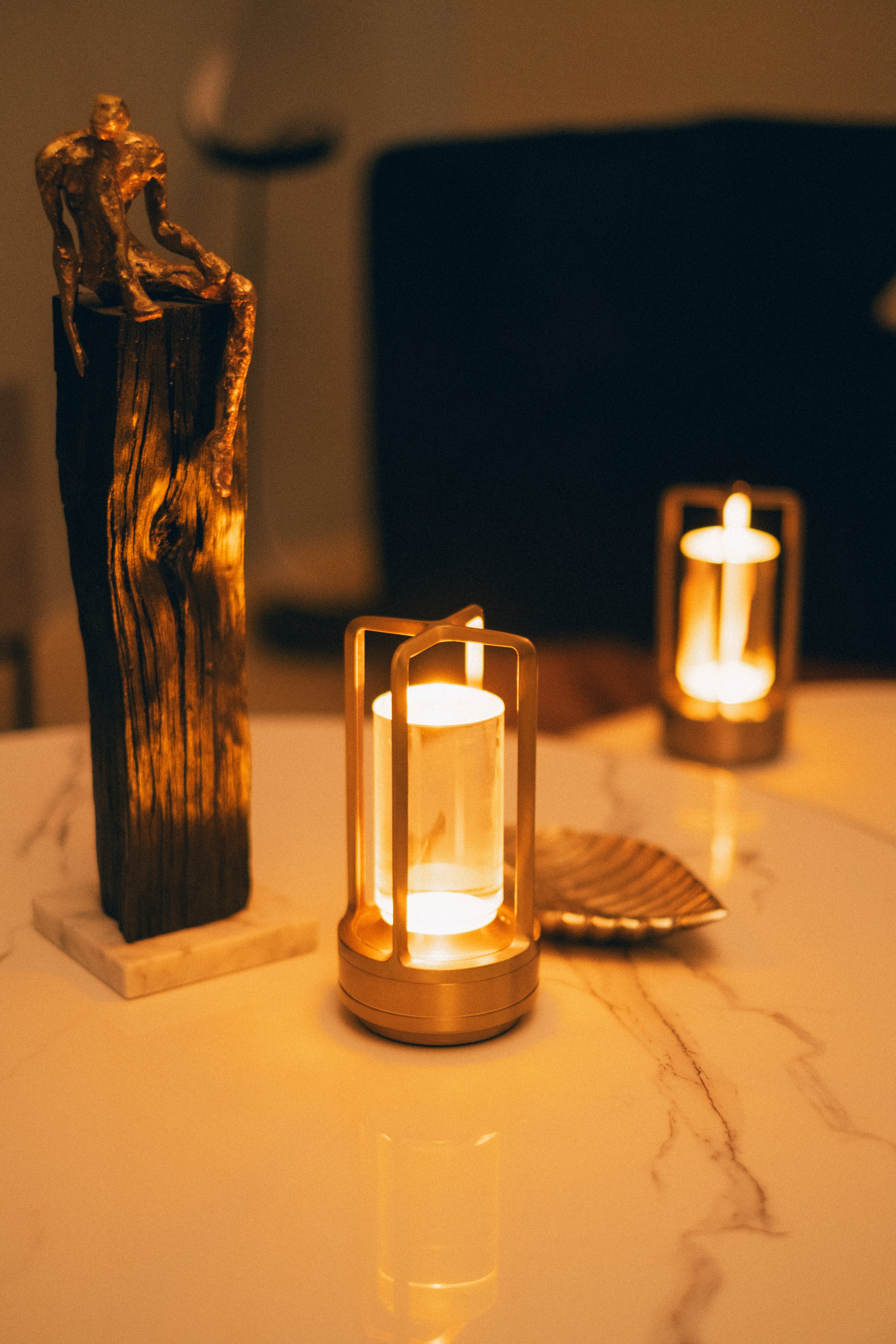 Crystal Panther Glow Lamp