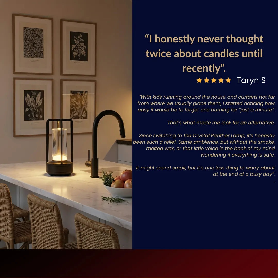 Crystal Panther Glow Lamp